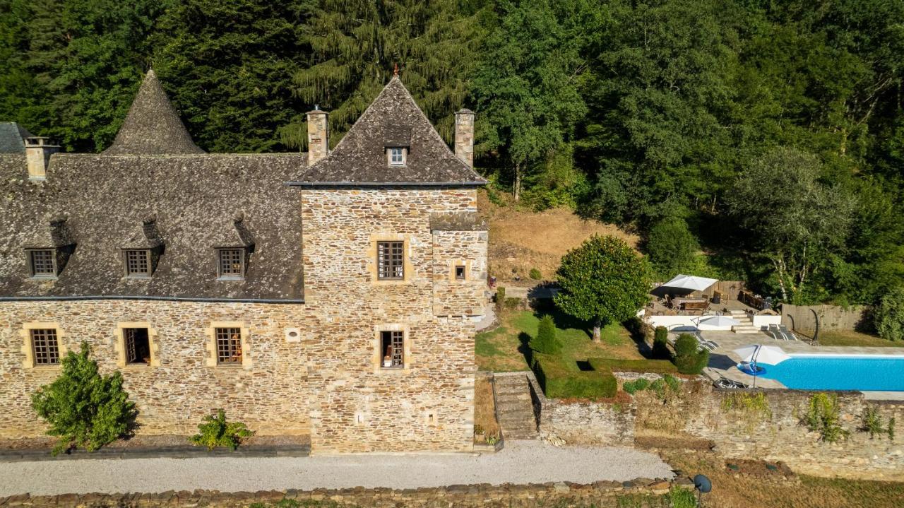 Chateau De Chauvac - Chambres Et Table D'Hotes Avec Vue Sur La Riviere Bassignac-le-Bas Buitenkant foto