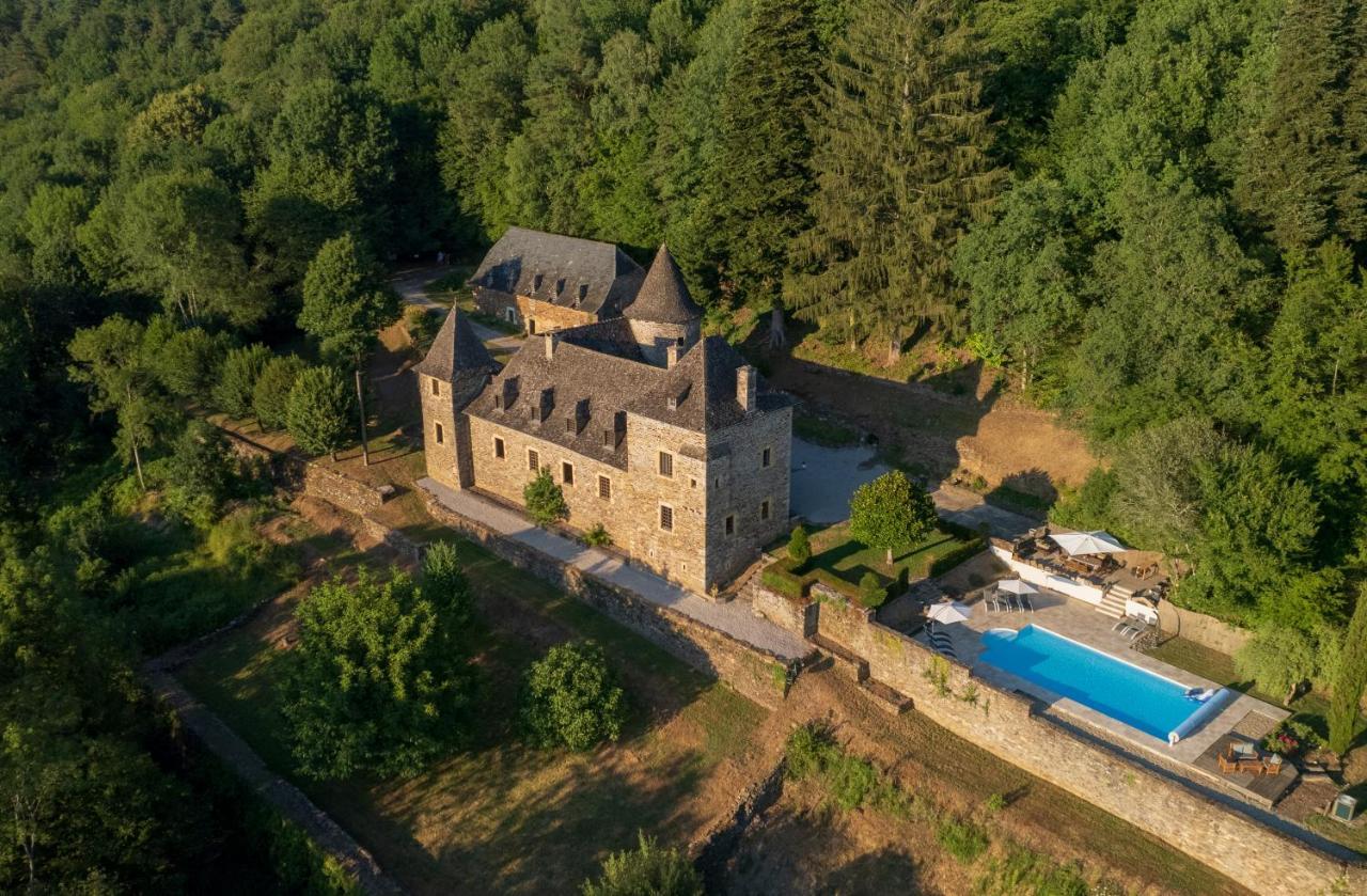 Chateau De Chauvac - Chambres Et Table D'Hotes Avec Vue Sur La Riviere Bassignac-le-Bas Buitenkant foto